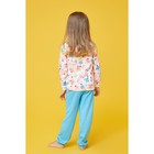 Пижама c манжетами  для девочки, рост 110 см, цвет Пироженки-голубой U070111Y110 - Фото 5