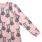 Пижама c манжетами  для девочки, рост 62 см, цвет Кролики U070111Y62_М - Фото 4