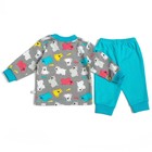 Пижама c манжетами  для мальчика, рост 68 см, цвет Мишки U070111Y68_М - Фото 2
