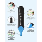 Маркер текстовыделитель Schneider Job, 1.0-5.0 мм, чернила на водной основе, синий - Фото 3