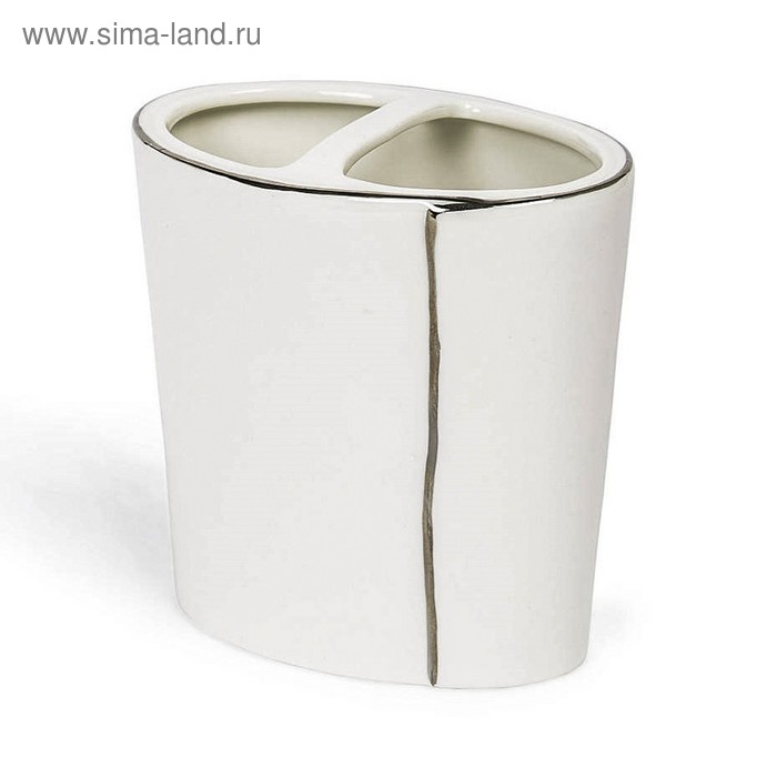 Стакан для зубных щёток Parigi, цвет молочный - Фото 1