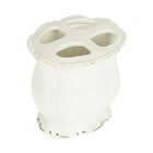 Стакан для зубных щёток Bristol, цвет кремовый - Фото 2