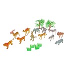 Набор животных «Дикая природа» с аксессуарами, 12 фигурок - фото 5953774