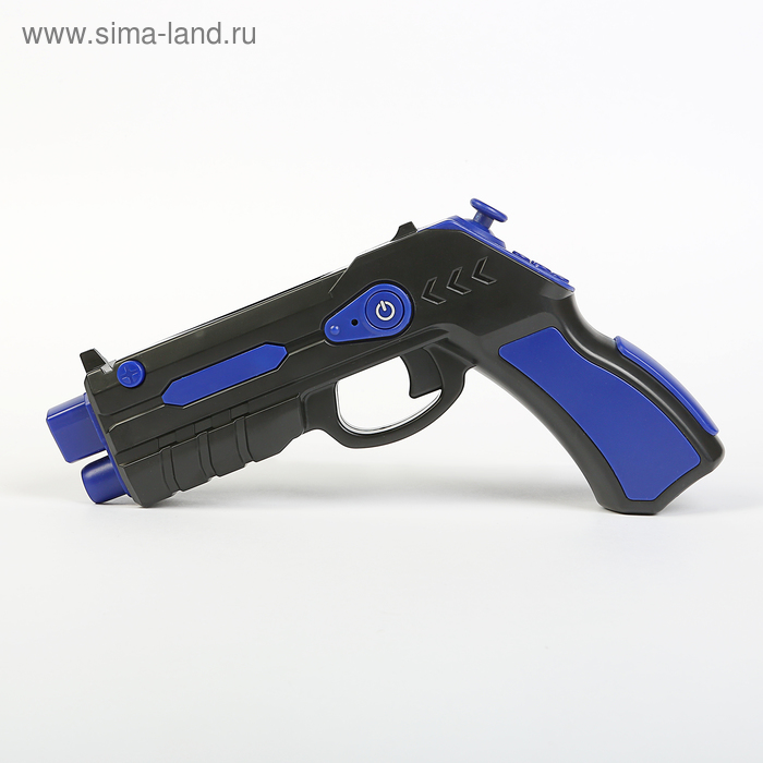 Игровой пистолет AR Gun черно/ синий с джойстиком, OAR-001 - Фото 1