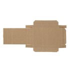 Коробка крафт из рифленого картона, 16 х 11 х 3,5 см - Фото 2