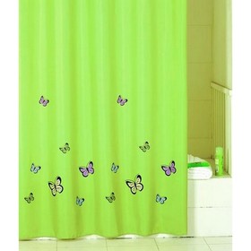 

Штора для ванной комнаты 200х200 см green butterfly