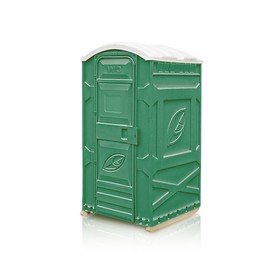 Туалетная кабина, 1.15 x 1.15 x 2.3 м, универсальная, цвет зелёный, «Эколайт Стандарт»