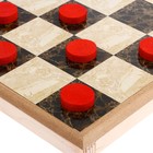 Настольная игра 2 в 1 "Мрамор": нарды, шашки (доска дерево 40х40 см) - Фото 6