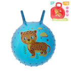 Мяч прыгун с рожками массажный "Леопард" d=45 см, 350 гр, цвета микс - Фото 2