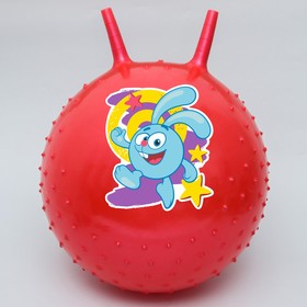 Мяч прыгун Смешарики «Крош», с рожками, d=45 см, 350 г, цвет МИКС