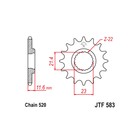 Звезда ведущая JT sprockets JTF583-13, цепь 520, 13 зубьев - фото 307001801