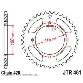Звезда ведомая JT sprockets JTR461-50, цепь 420, 50 зубьев