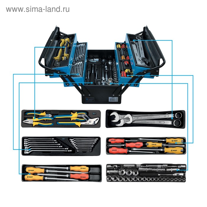 Набор инструмента AIST, 67 предметов - Фото 1