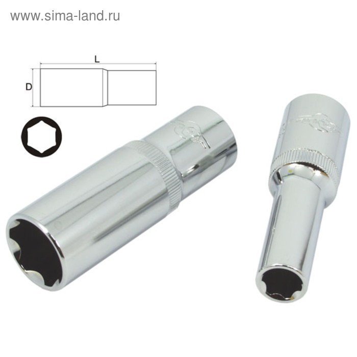 Головка торцевая AIST, глубокая, 30 мм, 1/2", 6-гранная - Фото 1