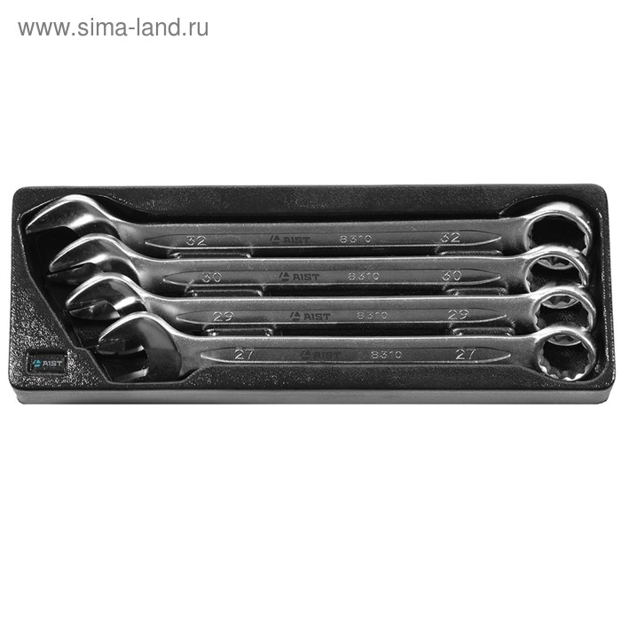 Набор ключей AIST, комбинированных, в пластиковом лотке, 4 предмета - Фото 1