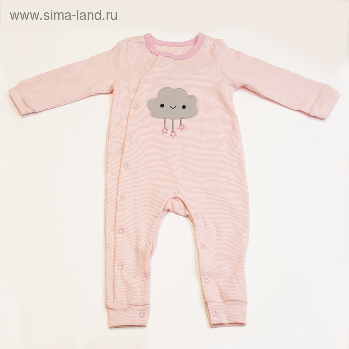 Комбинезон детский "Облачко", рост 80 см, цвет розовый - Фото 1
