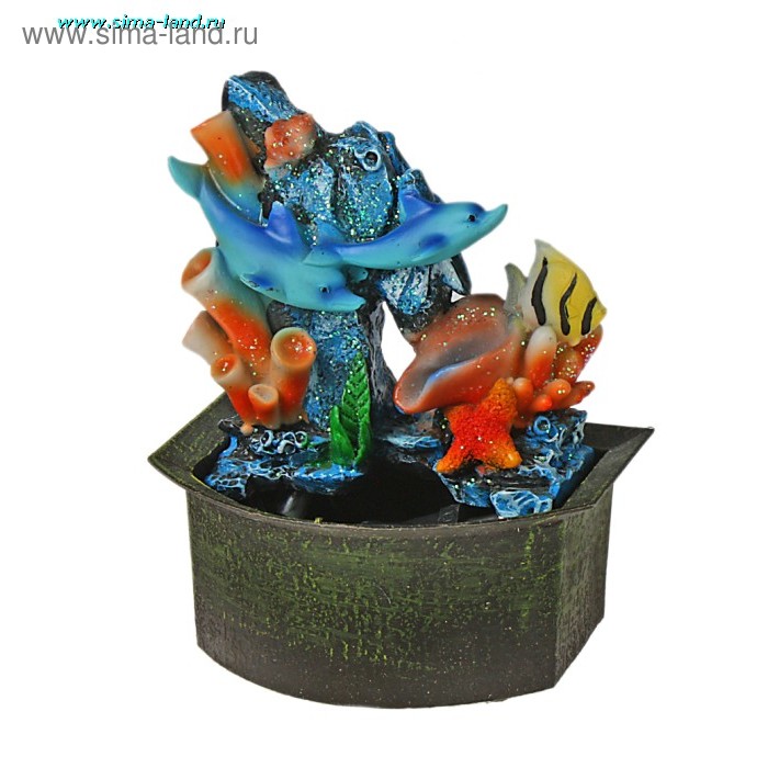 фонтан мини дельфины коралл - Фото 1