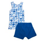Комплект для мальчика (майка, трусы-боксеры), рост 98-104 см, цвет голубой CAK 3334 - Фото 2