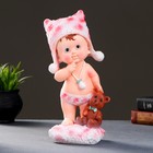 Фигура "Малыш стоящий с мишкой"  31х11,5х11,5см  розовый 3167409 - фото 14567488