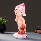 Фигура "Малыш стоящий с мишкой"  31х11,5х11,5см  розовый 3167409 - фото 16356737