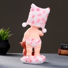 Фигура "Малыш стоящий с мишкой"  31х11,5х11,5см  розовый 3167409 - фото 16356738