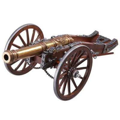 Макет пушки, латунь (длина 17 мм), 2 шт.
