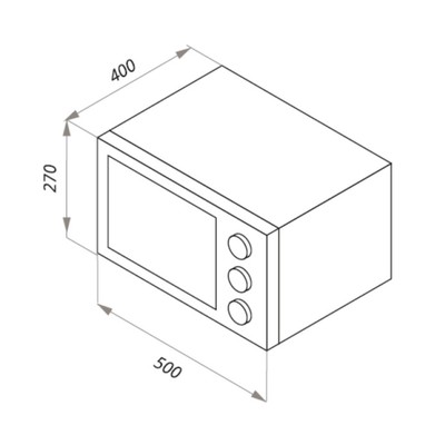 Мини-печь Maunfeld СEMOB.363.S1, 1300 Вт, 3 режима, 36 л, чёрная, серебристая