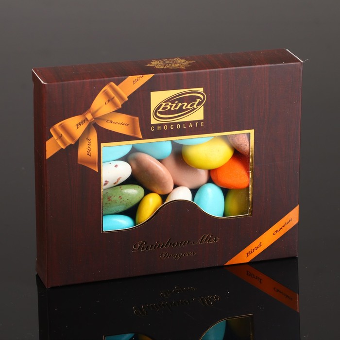 Шоколадное драже радуга Bind, микс, 100 г - фото 1906901340