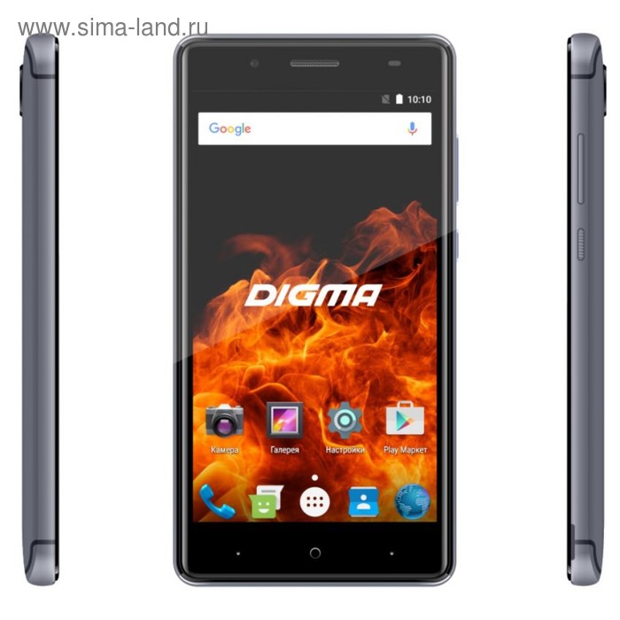 Смартфон Digma VOX FIRE 4G 8Gb серый - Фото 1