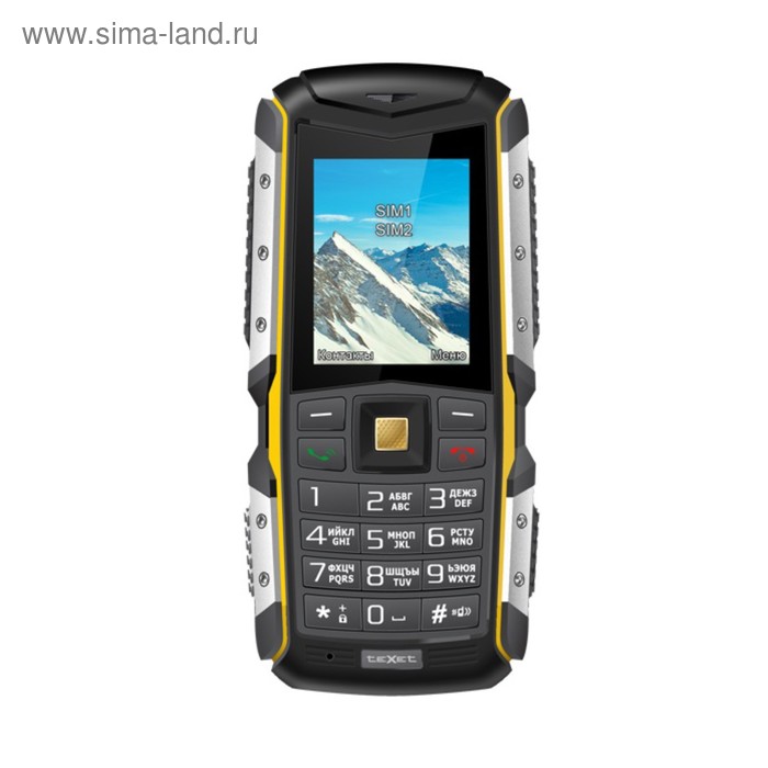 Сотовый телефон Texet TM-512R Black Yellow - Фото 1