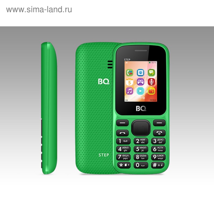 Сотовый телефон BQ M-1805 Step Green, без СЗУ в комплекте - Фото 1