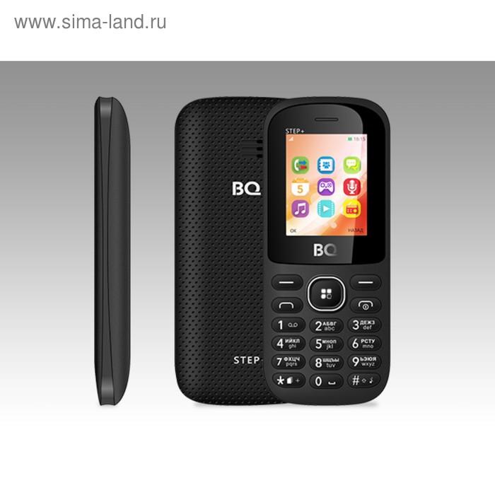 Сотовый телефон BQ M-1807 Step+ Black - Фото 1