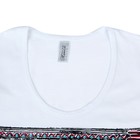 Комплект женский (футболка, брюки) Абстракция цвет белый, р-р 46 - Фото 4