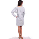 Платье-толстовка женское цвет светло-серый, р-р 62 - Фото 2