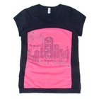 Комплект женский (футболка, бриджи) Мегаполис цвет розовый, р-р 48 - Фото 2