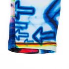 Брюки (легинсы) женские Юность цвет голубой, принт граффити, размер 42 - Фото 3