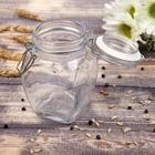 Банка стеклянная для сыпучих продуктов с бугельным замком «Овал», 290 мл, 7×12 см - Фото 4