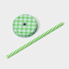 Кружка Доляна «Кактус», 450 мл, 11×7×15 см, стекло, с крышкой и трубочкой, прозрачная - Фото 5