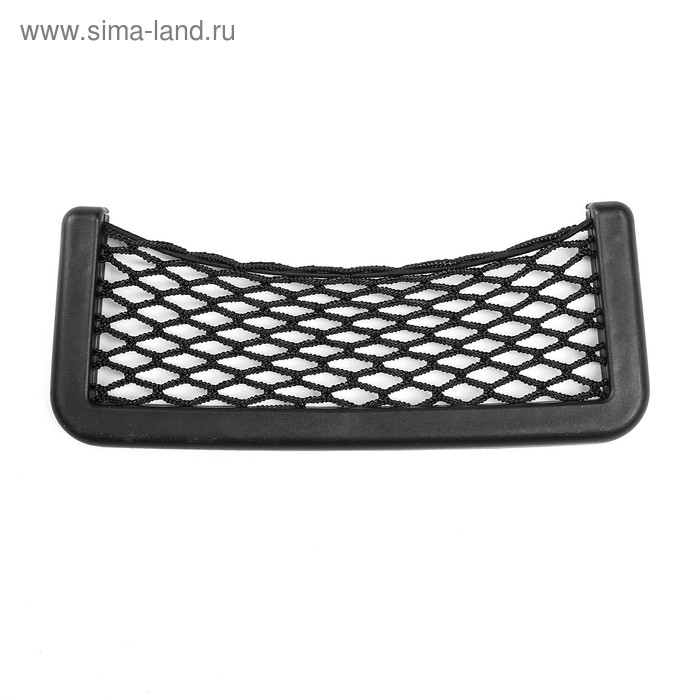 Сетка в автомобиль, в салон, самоклеящаяся, пластик, чёрный - Фото 1