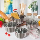 Банка стеклянная для сыпучих продуктов «Эко», 700 мл, 10,3×12,5 см - Фото 5