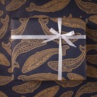 Бумага упаковочная крафтовая «Киты», 50 × 70 см - Фото 1