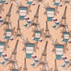 Бумага упаковочная крафтовая «Париж», 50 × 70 см - Фото 2
