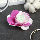 Декор для творчества "Четырёхцветная роза" розовые оттенки 5х5 см - Фото 2