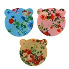 Набор для контактный линз "Мишка", 4 предмета: контейнер, пинцет, одеватель, бутылочка, в футляре, с зеркалом, цвет МИКС - Фото 2