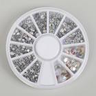 Стразы для декора, 12 ячеек, 1.5/2/2.5/3 мм, голографические - Фото 2