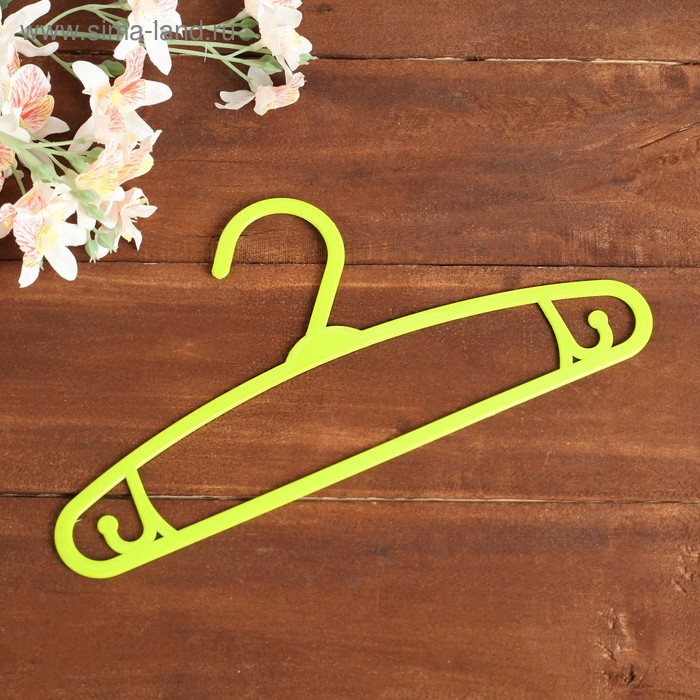 Плечики для одежды детские, 27×13см, цвет МИКС - Фото 1