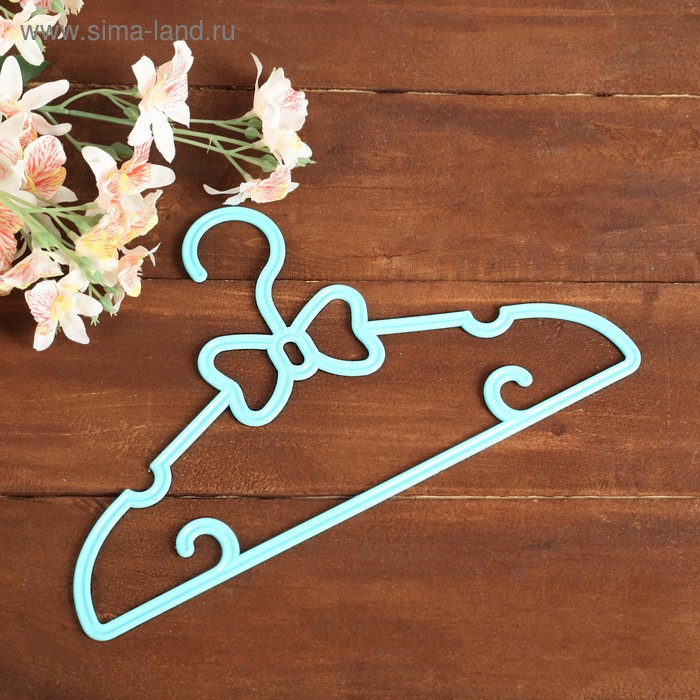 Плечики для одежды детские, 28×27 см, цвет МИКС - Фото 1