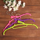 Плечики - вешалки для одежды Доляна, 41×23 см, цвет МИКС - Фото 3