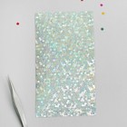 Лента для дизайна ногтей «Голография. Круги», клеевая, 30 полосок на листе, 12,5 см, цвет серебряный - Фото 1