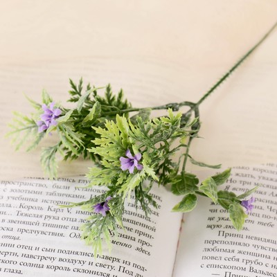 Букет искусственный «Луговой с цветами», h=15 см (фасовка 5 шт., цена за 1 шт.), МИКС